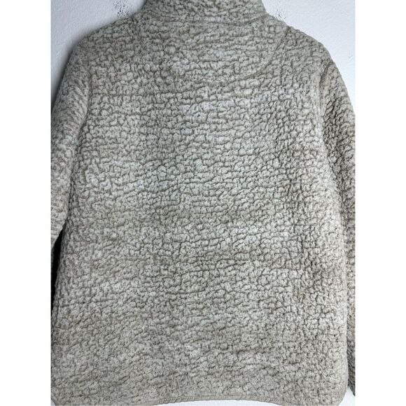 Thread & Supply Women’s Sherpa 1/4 Zip Sweater Pullover Gray Beige Size XS - Picture 4 of 11